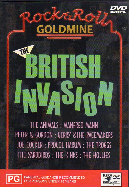 Cat. No. DVD 1049: VARIOUS ARTISTS ~ THE BRITISH INVASION. RBC ENTERTAINMENT RBC 44623.