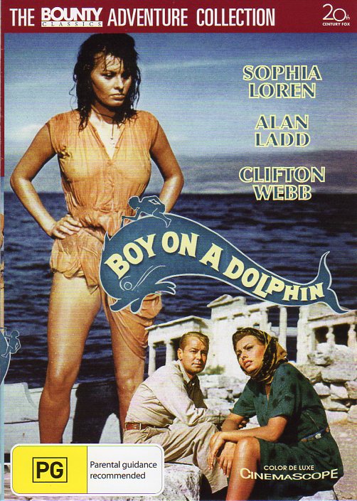 Cat. No. DVDM 1584: BOY ON A DOLPHIN ~ SOPHIA LOREN / ALAN LADD / CLIFTON WEBB. 20TH CENTURY FOX / BOUNTY BF160.