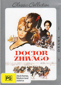 Cat. No. DVDM 1311: DOCTOR ZHIVAGO ~ OMAR SHARIF / JULIE CHRISTIE / GERALDINE CHAPLIN. WARNER BROS. 65571N.