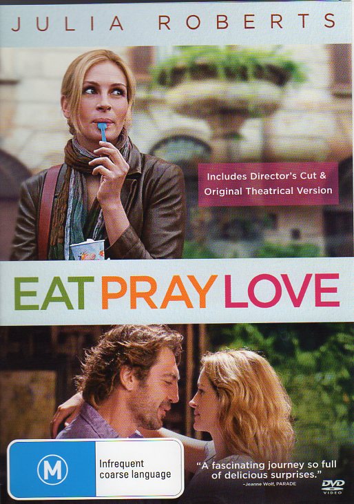 Cat. No. DVDM 1275: EAT PRAY LOVE ~ JULIA ROBERTS / JAMES FRANCO. SONY D69228.