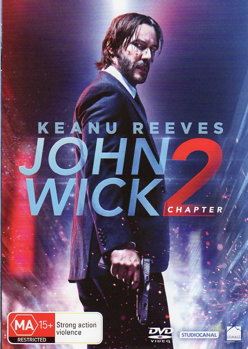 Cat. No. DVDM 1376: JOHN WICK - CHAPTER 2 ~ KEANU REEVES / LAURENCE FISHBURN / RUBY ROSE. UNIVERSAL / SONY DJ1625.
