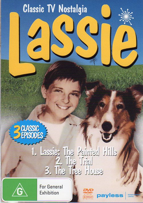 Cat. No. DVDM 1032: LASSIE (I MOVIE PLUS - 2 EPISODES OF THE TV SERIES). PAYLESS PEL 348.
