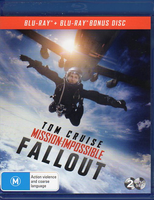 Cat. No. DVDMBR 1330: MISSION: IMPOSSIBLE - FALLOUT ~ TOM CRUISE / ALEC BALDWIN / SIMON PEGG. PARAMOUNT BDAK0960.