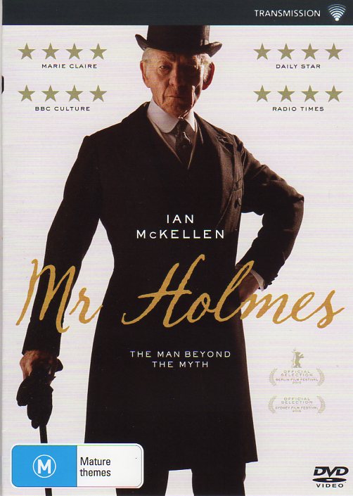 Cat. No. DVDM 1373: MR. HOLMES - THE MAN BEYOND THE MYTH ~ IAN McKELLEN / LAURA LINNEY / HIROYUKI SANADA. UNIVERSAL / SONY DE3257