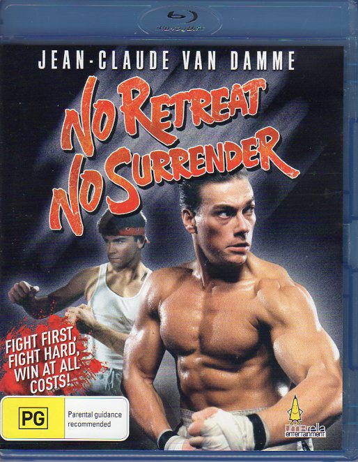 Cat. No. DVDMBR 1420: NO RETREAT NO SURRENDER ~ JEAN-CLAUDE VAN DAMME / KURT McKINNEY / J.W. FAILS. SEASONAL FILMS / UMBRELLA DAVID 2752.