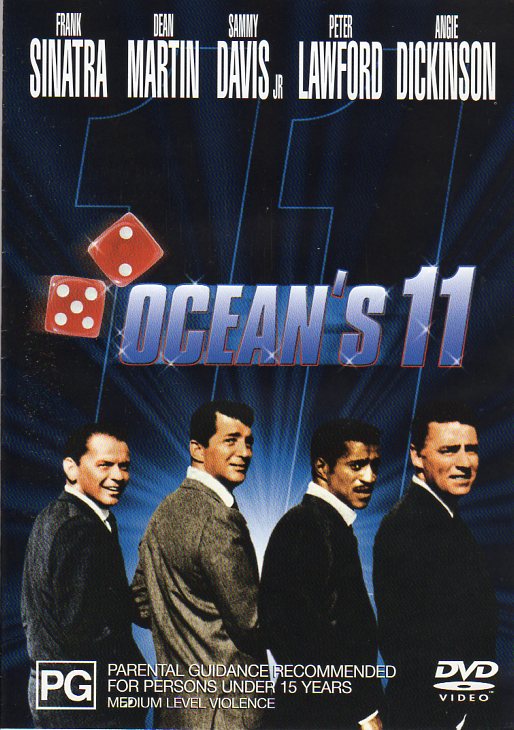 Cat. No. DVDM 1491: OCEAN'S 11 ~ FRANK SINATRA / DEAN MARTIN / SAMMY DAVIS JR. / PETER LAWFORD. WARNER BROS. 21494
