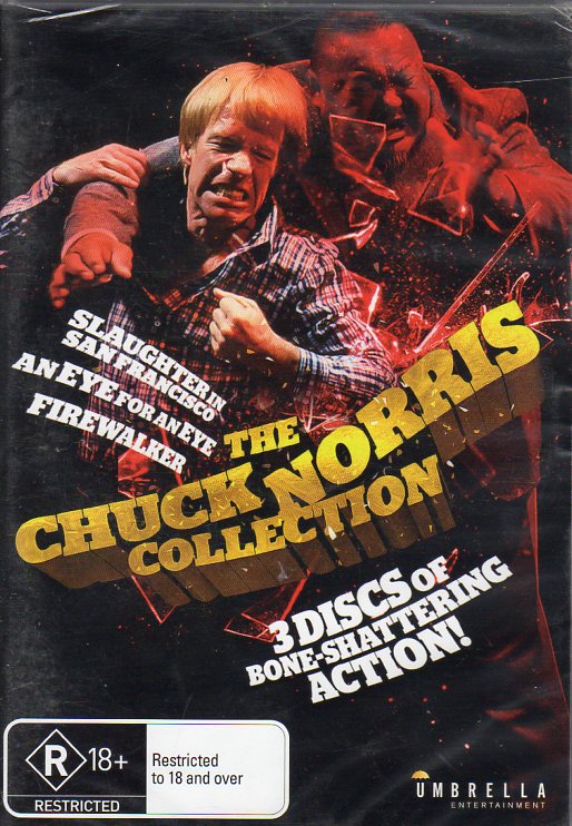 Cat. No. DVDM 1892: THE CHUCK NORRIS COLLECTION ~ CHUCK NORRIS PLUS VARIOUS ACTORS. UMBRELLA DAVID3646.