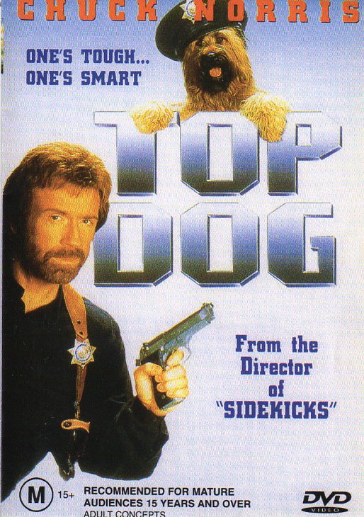 Cat. No. DVDM 1598: TOP DOG ~ CHUCK NORRIS. TANGLEWOOD ENT. / FORCE VIDEO FV641.