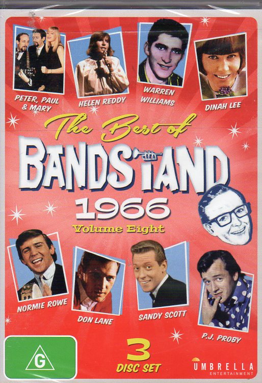 Cat. No. DVD 1214: VARIOUS ARTISTS ~ THE BEST OF BANDSTAND. VOL. 8: 1966. UMBRELLA DAVID 3204.