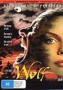 Cat. No. DVDM 1196: WOLF ~ JACK NICHOLSON / MICHELLE PFEIFFER. PAYLESS UNI 3007.