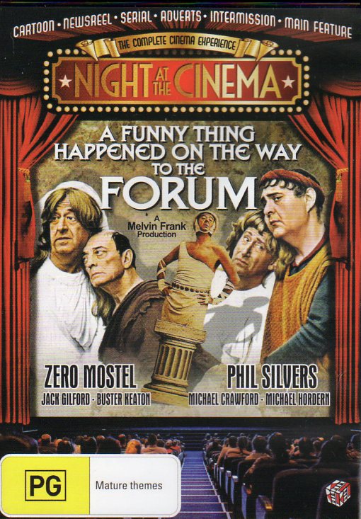 Cat. No. DVDM 2055: A FUNNY THING HAPPENED ON THE WAY TO THE FORUM ~ PHIL SILVERS / ZERO MOSTEL / BUSTER KEATON / MICHAEL CRAWFORD. UNITED ARTISTS C-122415-9.