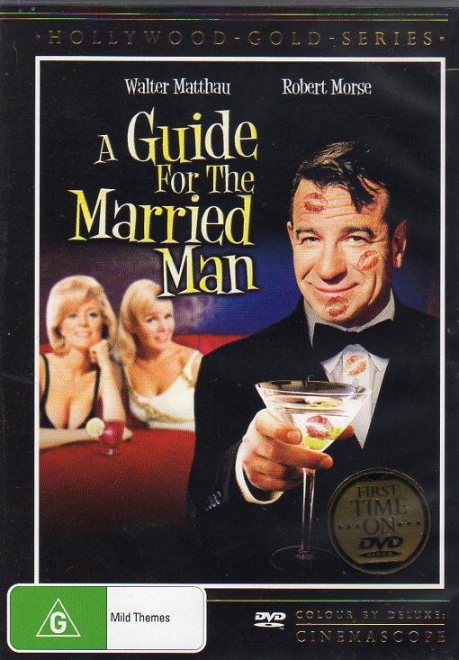 Cat. No. DVDM 2057: A GUIDE FOR THE MARRIED MAN ~ WALTER MATTHAU / ROBERT MORSE / INGER STEVENS / LUCILLE BALL / JACK BENNY / JOEY BISHOP. 20TH CENTURY FOX / VISUAL ENT. GROUP VEGE797.