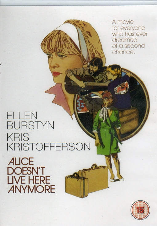 Cat. No. DVDM 2077: ALICE DOESN'T LIVE HERE ANYMORE ~ ELLEN BURSTYN / KRIS KRISTOFFERSON / JODIE FOSTER / ALFRED LUTTER / HARVEY KEITEL / DIANE LADD. WARNER BROS / BFI BFIV2106.