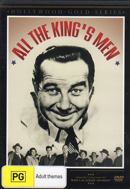 Cat. No. DVDM 1239: ALL THE KING'S MEN ~ BRODERICK CRAWFORD / JOHN IRELAND / JOANNE DRU / JOHN DEREK / MERCEDES McCAMBRIDGE. COLUMBIA / SHOCK KAL3786.