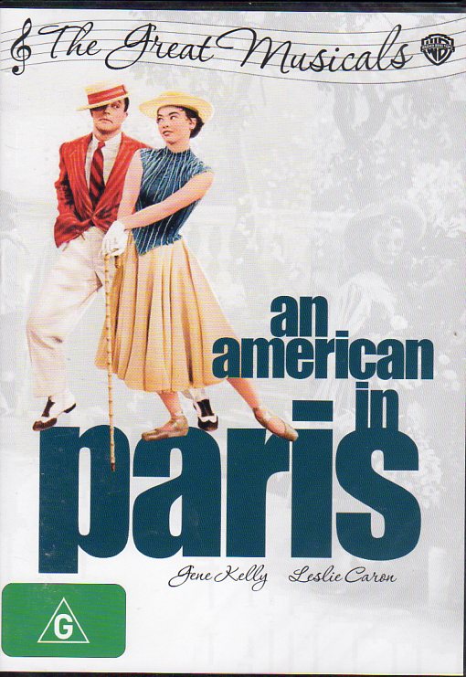 Cat. No. DVD 1477: AN AMERICAN IN PARIS ~ GENE KELLY / LESLIE CARON / OSCAR LEVANT / GEORGES GUETARY / NINA FOCH. WARNER BROS. Y26515.