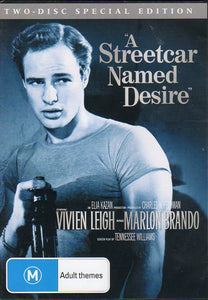 Cat. No. DVDM 2040: A STREETCAR NAMED DESIRE ~ VIVIEN LEIGH / MARLON BRANDO / KIM HUNTER. WARNER BROS. 38932.