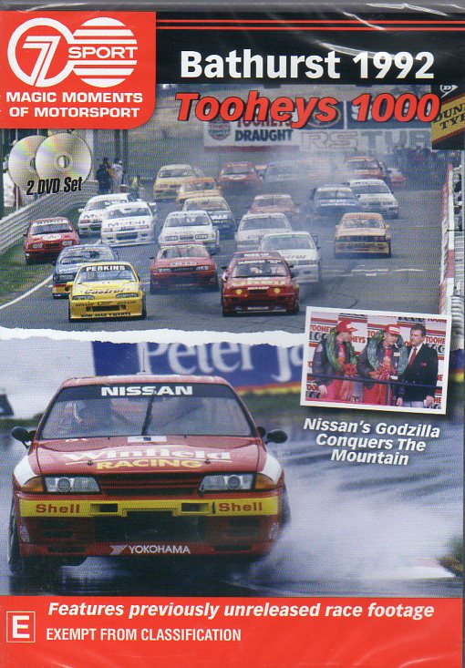 Cat. No. DVDS 1180: 1992 BATHURST TOOHEYS 1000. CHEVRON MARKETING / 7 SPORT. BHE8372