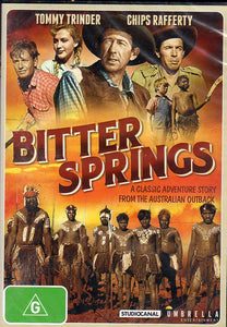 Cat. No. DVDM 2029: BITTER SPRINGS ~ CHIPS RAFFERTY / JEAN BLUE / CHARLES 'BUD' TINGWELL / TOMMY TRINDER  / MICHAEL PATE. STUDIOCANAL / UMBRELLA DAVID 3154.