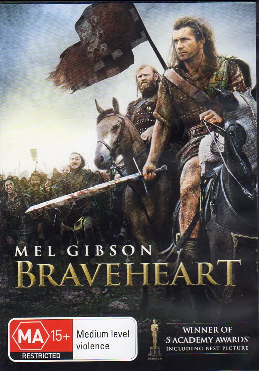 Cat. No. DVDM 1132: BRAVEHEART ~ MEL GIBSON / SOPHIE MARCEAU / PATRICK McGOOHAN / CATHERINE McCORMACK. 20TH CENTURY FOX 230034SDO.