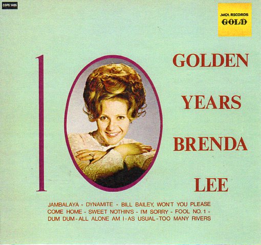 Cat. No. VV 1066: BRENDA LEE ~ 10 GOLDEN YEARS. MCA COPS 1405.