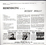 Cat. No. VV 1450: BUDDY HOLLY ~ REMINISCING. UNIVERSAL RECORD CLUB. U-712.