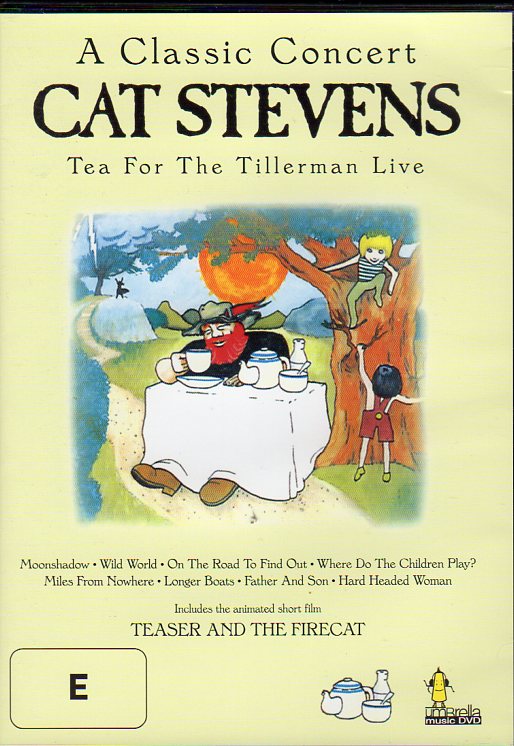 Cat. No. DVD 1205: CAT STEVENS ~ TEA FOR THE TILLERMAN LIVE. UMBRELLA DAVID0668.