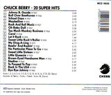 Cat. No. 1023: CHUCK BERRY ~ 20 SUPER HITS. CHESS MCD 18036.