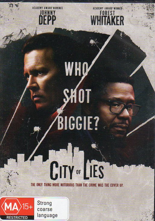 Cat. No. DVDM 2007: CITY OF LIES ~ JOHNNY DEPP / FOREST WHITAKER. MIRAMAX / ROADSHOW R-127019-9.