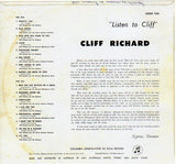 Cat. No. VV 1059: CLIFF RICHARD ~ LISTEN TO CLIFF. COLUMBIA 330SX 1320.