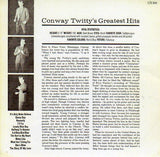Cat. No. VV 1085: CONWAY TWITTY ~ GREATEST HITS. MGM RECORDS SE3849.