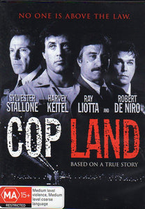 Cat. No. DVDM 1195: COP LAND ~ SYLVESTER STALLONE / ROBERT DE NIRO / RAY LIOTTA / HARVEY KEITEL. MIRAMAX C-108132-9.