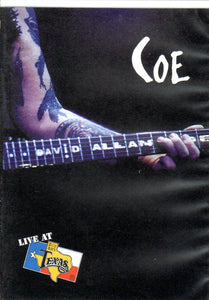 Cat. No. DVD 1323: DAVID ALLAN COE ~ COE - LIVE AT BILLY BOB'S. IMAGE ENT. NO CAT. #