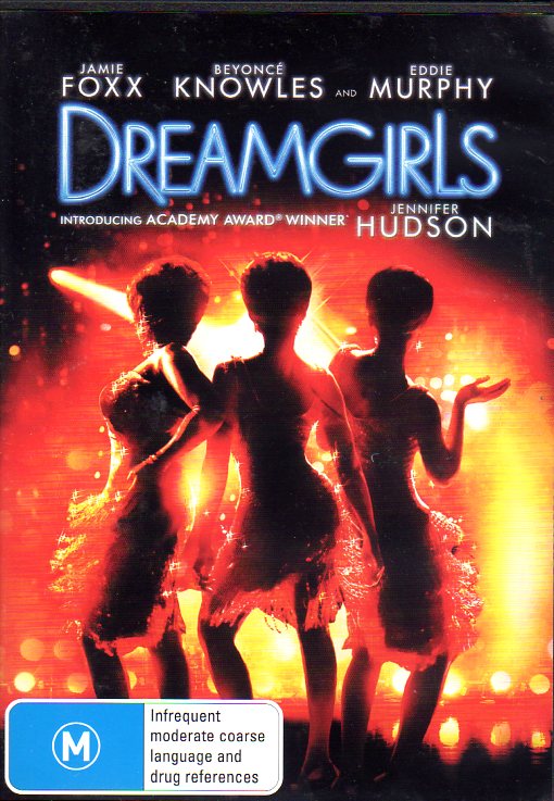 Cat. No. DVD 1174: DREAMGIRLS ~ JAMIE FOXX / BEYONCE KNOWLES / EDDIE MURPHY / DANNY GLOVER / JENNIFER HUDSON. PARAMOUNT / DREAMWORKS PAR2107.