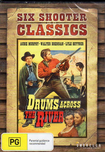 Cat. No. DVDM 2036: DRUMS ACROSS THE RIVER ~ AUDIE MURPHY / WALTER BRENNAN / LYLE BETTGER / LESLIE GAYE. UMBRELLA DAVID3709