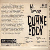 Cat. No. VV 1010: DUANE EDDY ~ MR. TWANG. RCA VICTOR RCX-7129.