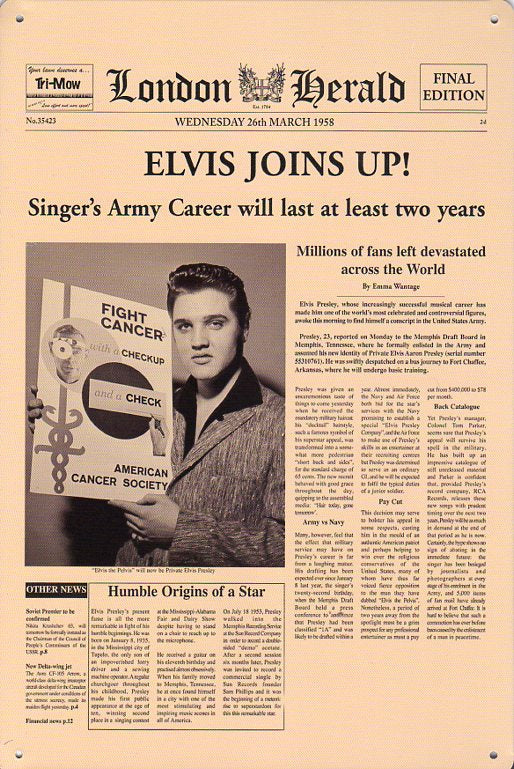 Cat. No. MS 011: ELVIS PRESLEY. No. 11.