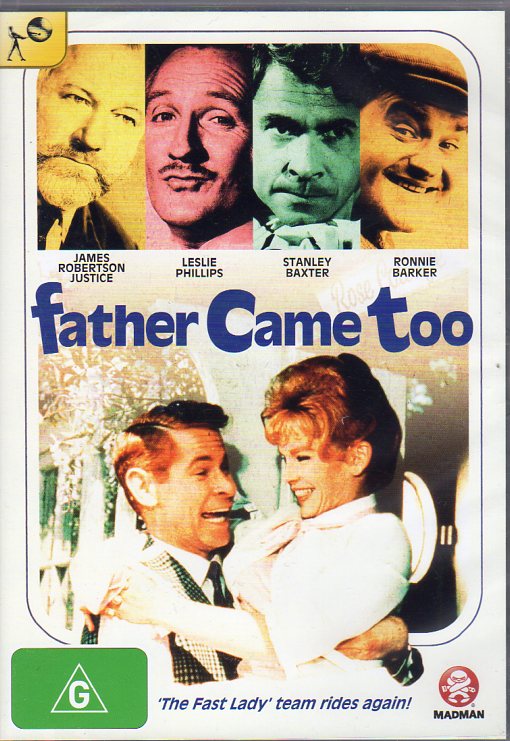 Cat. No. DVDM 2048: FATHER CAME TOO ~ JAMES ROBERTSON JUSTICE / LESLIE PHILLIPS / STANLEY BAXTER / RONNIE BARKER. ITV / MADMAN MMA5052.