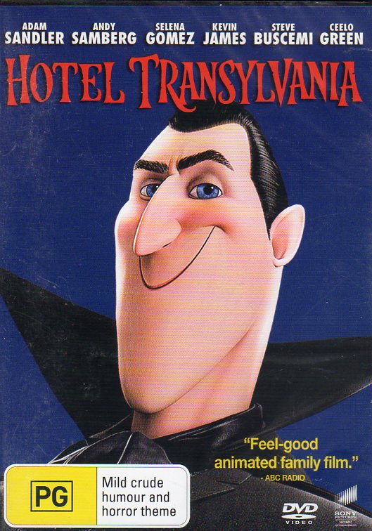 Cat. No. DVDM 2020: HOTEL TRANSYLVANIA ~ FEATURING THE VOICES OF ADAM SANDLER / ANDY SAMBERG / SELENA GOMEZ / KEVIN JAMES / STEVE BUSCEMI. COLUMBIA / UNIVERSAL / SONY DC7645.