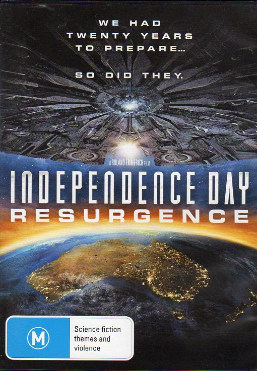 Cat. No. DVDM 1116: INDEPENDENCE DAY - RESURGENCE ~ LIAM HEMSWORTH / JEFF GOLDBLUM / BILL PULLMAN / MAIKA MONROE / JUDD HIRSCH. 20TH CENTURY FOX 647495DG.