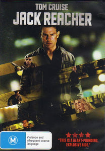 Cat. No. DVDM 1988: JACK REACHER ~ TOM CRUISE / ROSAMUND PIKE / RICHARD JENKINS / ROBERT DUVALL. PARAMOUNT DVD9233.