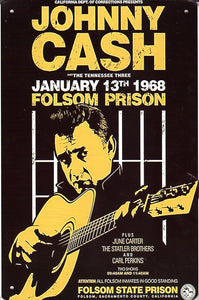Cat. No. MS 025: JOHNNY CASH. No. 3. - FOLSOM PRISON, 1968.