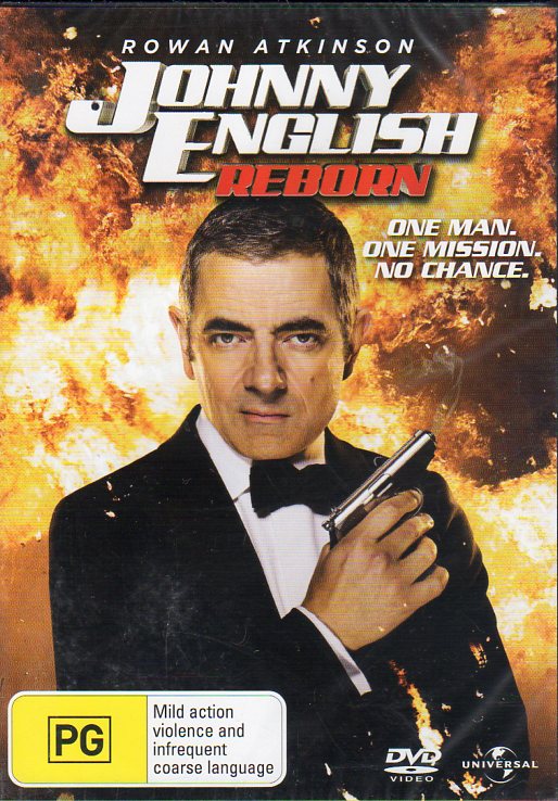 Cat. No. DVDM 2004: JOHNNY ENGLISH REBORN ~ ROWAN ATKINSON / GILLIAN ANDERSON / DOMINIC WEST / ROSAMUND PIKE. UNIVERSAL 8287065.