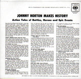 Cat. No. VV 1405: JOHNNY HORTON ~ JOHNNY HORTON MAKES HISTORY. CBS / CORONET KLP 891.