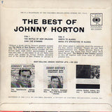 Cat. No. VV 1017: JOHNNY HORTON ~ THE BEST OF JOHNNY HORTON. CBS RECORDS BG225059.
