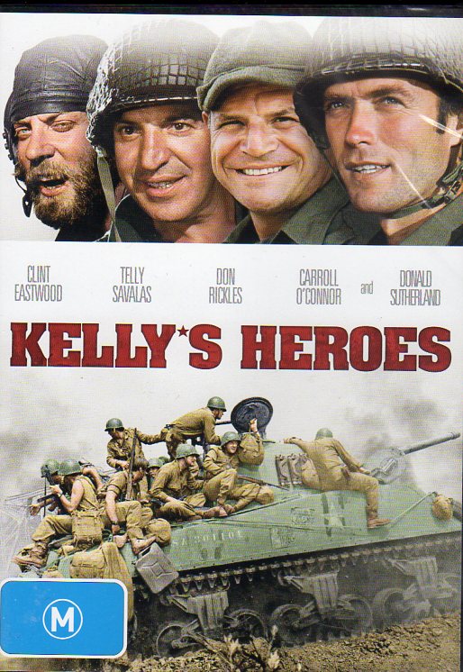 Cat. No. DVDM 1991: KELLY'S HEROES ~ CLINT EASTWOOD / TELLY SAVALAS / DON RICKLES / CARROLL O'CONNOR / DONALD SUTHERLAND. WARNER BROS. 65156N.
