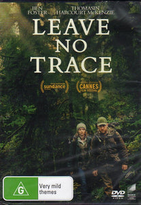 Cat. No. DVDM 1944: LEAVE NO TRACE ~ THOMASIN HARCOURT McKENZIE / BEN FOSTER / JEFF KOBER / DALE DICKEY. STAGE 6 FILMS / SONY DJ8928.