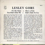 Cat. No. VV 1011: LESLEY GORE ~ LESLEY GORE. PHILIPS PE 16.