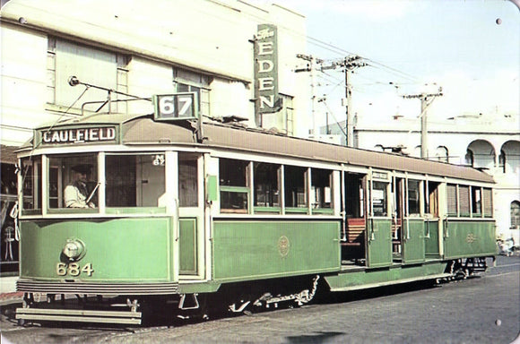 Cat. No. MS 072: MELBOURNE TRAMS FROM DAYS GONE BY.