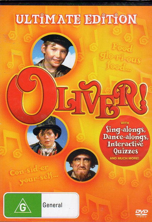Cat. No. DVD 1479: OLIVER! ~ MARK LESTER / RON MOODY / OLIVER REED / HARRY SECOMBE / JACK WILD / SHANI WALLIS. COLUMBIA / SONY DX10048.