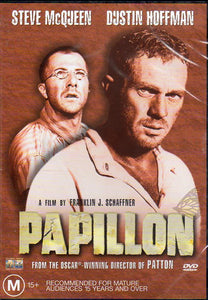 Cat. No. DVDM 2041: PAPILLON ~ STEVE McQUEEN / DUSTIN HOFFMAN / VICTOR JORY / DON GORDON / ANTHONY ZERBE. COLUMBIA / TRISTAR D10049.